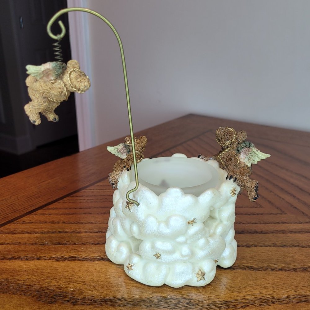 Boyds Bears Resin #27722 Winged Angels Heaven Candleholder - Picture 5 of 6